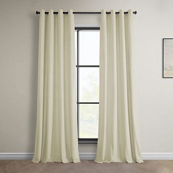 EFF Heritage Plush Velvet Grommet Room Darkening Curtain Panel