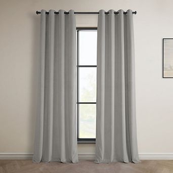 EFF Heritage Plush Velvet Grommet Room Darkening Curtain Panel