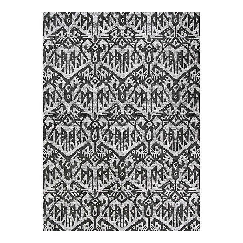 Couristan Dolce Maasai Indoor Outdoor Area Rug, Black, 8X11 Ft Easily update any living space with this durable Couristan Dolce Maasai Indoor Outdoor area rug. Easily update any living space with this durable Couristan Dolce Maasai Indoor Outdoor area rug. Flatwoven pile Indoor/outdoor use UV stabilized Mold & mildew resistant Pet friendlyCONSTRUCTION & CARE Fiber-enhanced Courtron polypropylene with durable polyester Pile height: 0.01'' Easy care Imported Manufacturer's 1-year limited warranty. For warranty information please click here Attention: All rug sizes are approximate and should measure within 2-6 inches of stated size. Pattern may also vary slightly. This rug does not have a slip-resistant backing. Rug pad recommended to prevent slipping on smooth surfaces. Click here to shop our full selection. Size: 8X11 Ft. Color: Black. Gender: unisex. Age Group: adult.