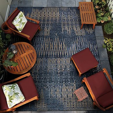 Couristan Dolce Blue Nile Indoor Outdoor Area Rug