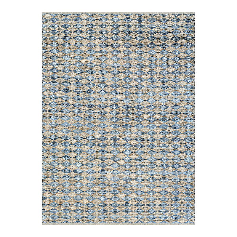 Couristan Nature's Elements Nautical Ripples Area Rug, Blue, 3X5 Ft Lend a natural look to any living area with this Couristan Nature's Elements Nautical Ripples area rug. Lend a natural look to any living area with this Couristan Nature's Elements Nautical Ripples area rug. Flatwoven pile Handloomed Textured design Durable & lightweightCONSTRUCTION & CARE Cotton, jute, grass Pile height: 0.01'' Spot clean only Imported Manufacturer's 1-year limited warranty. For warranty information please click here Attention: All rug sizes are approximate and should measure within 2-6 inches of stated size. Pattern may also vary slightly. This rug does not have a slip-resistant backing. Rug pad recommended to prevent slipping on smooth surfaces. Click here to shop our full selection. Size: 3X5 Ft. Color: Blue. Gender: unisex. Age Group: adult. Material: Polypropylene.