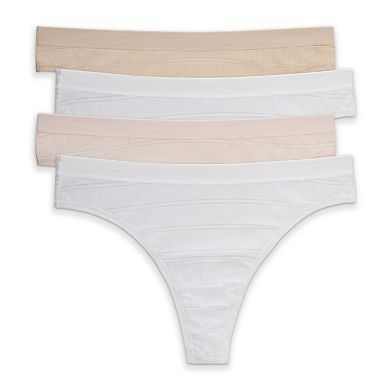 Women’s Hanes Ultimate 4-Pack Comfort Flex Fit Thong Underwear 46CFF4