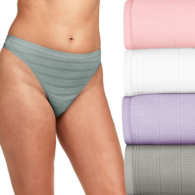 Women's Hanes® Ultimate® 4-Pack Comfort Flex Fit® Thong Underwear 46CFF4