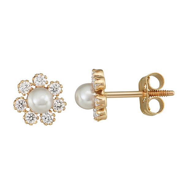 Kohl's 14k gold stud on sale earrings