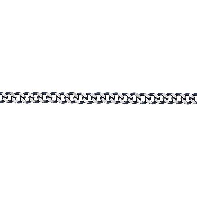 Men's LYNX Gray Stainless Steel Curb Chain Necklace