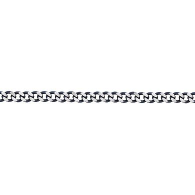 Men's LYNX Gray Stainless Steel Curb Chain Necklace