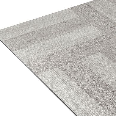 Achim Sterling Ash Grey Wood 12x12 Self Adhesive Vinyl Floor Tiles Set of 45