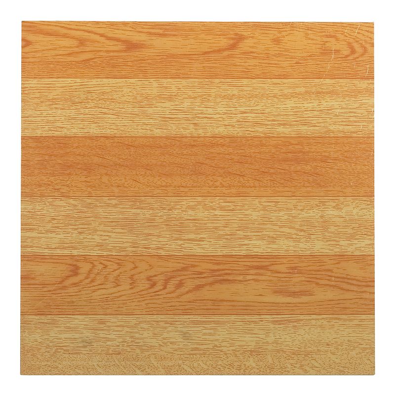 Achim Sterling Light Oak Plank 12x12 Self Adhesive Vinyl Floor Tiles Set of