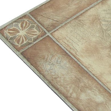 Achim Sterling Spanish Rose 12x12 Self Adhesive Vinyl Floor Tiles Set of 20