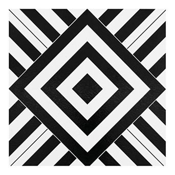Achim Retro Geometric 12x12 Self Adhesive Vinyl Floor Tiles Set of 20