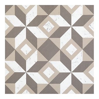 Achim Retro Prism Marble 12x12 Self Adhesive Vinyl Floor Tiles Set of 20
