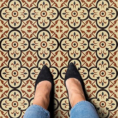 Achim Retro Burch 12x12 Self Adhesive Vinyl Floor Tiles Set of 20