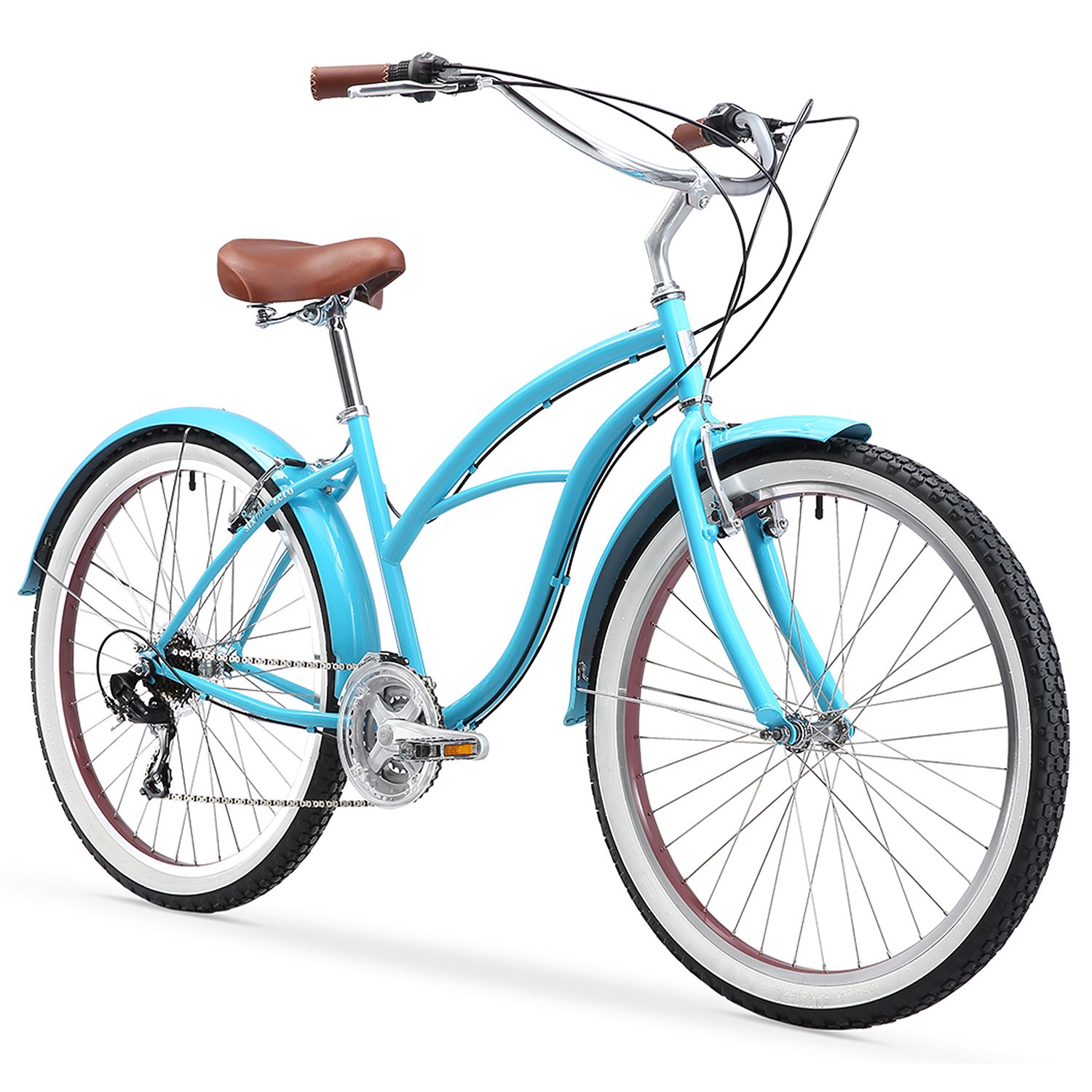 women's cruiser bicycle lightweight aluminum frame