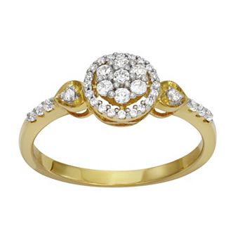 HDI 10k Gold 1/4 Carat T.W. Diamond Ring