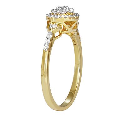 HDI 10k Gold 1/4 Carat T.W. Diamond Ring