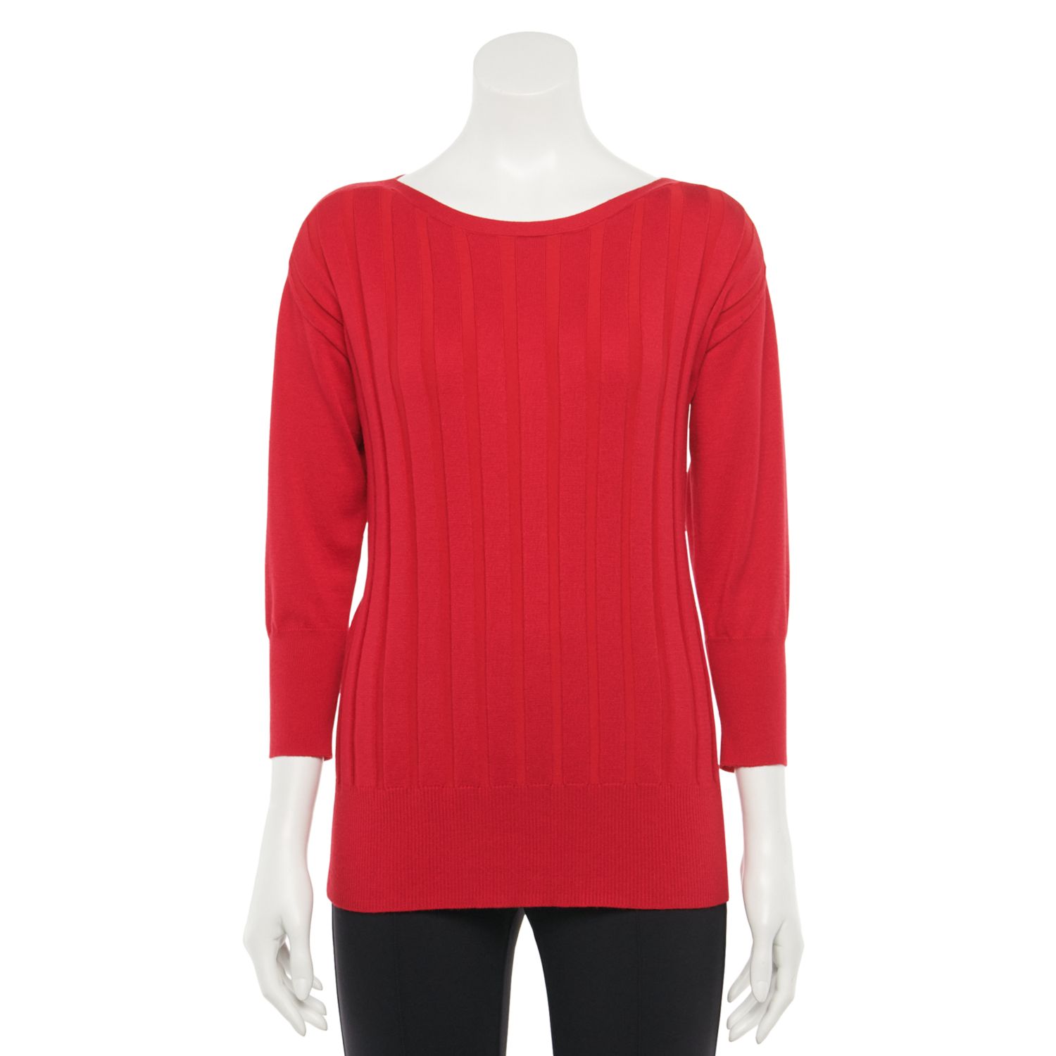 kohls womens red sweater