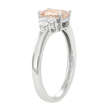 10k White Gold 1/3 Carat T.W. Diamond & Tanzanite Ring