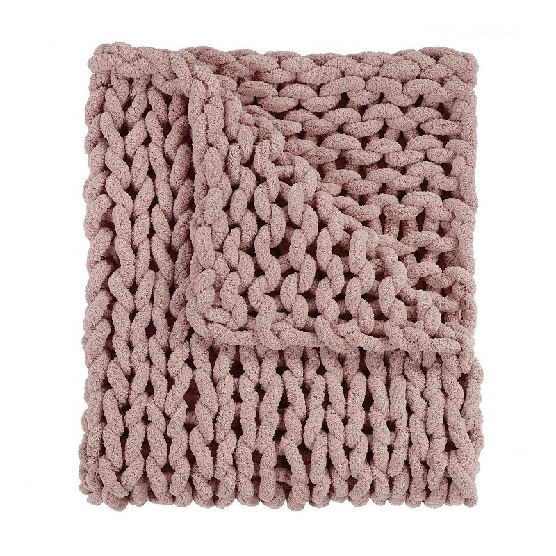 62020793 Donna Sharp Chenille Chunky Throw, Pink sku 62020793