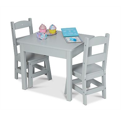 Melissa & Doug Wooden Table & 2 Chairs Set