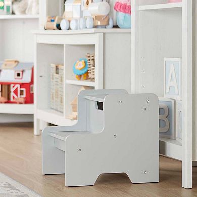 Melissa & Doug Kids Furniture Wooden Step Stool - Gray