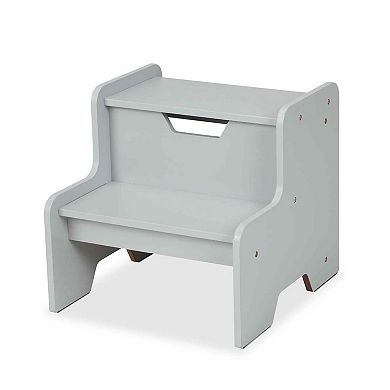 Melissa & Doug Kids Furniture Wooden Step Stool - Gray