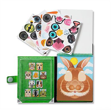 Melissa & Doug 3-Pack Make-a-Face Reusable Sticker Pad Set