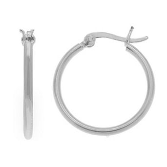 PRIMROSE Sterling Silver Hoop Earrings
