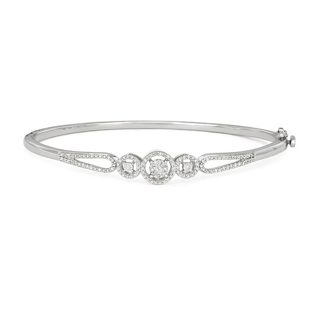 Kohl's sterling clearance silver diamond bracelet