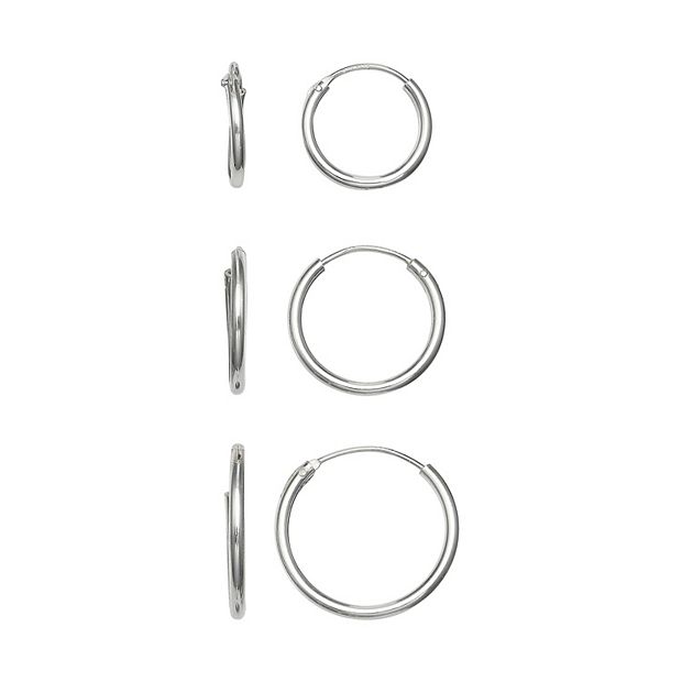 Primrose sterling silver hoop on sale earrings