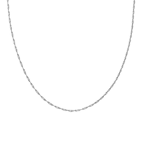 PRIMROSE Sterling Silver Singapore Chain - Sterling Silver (24")