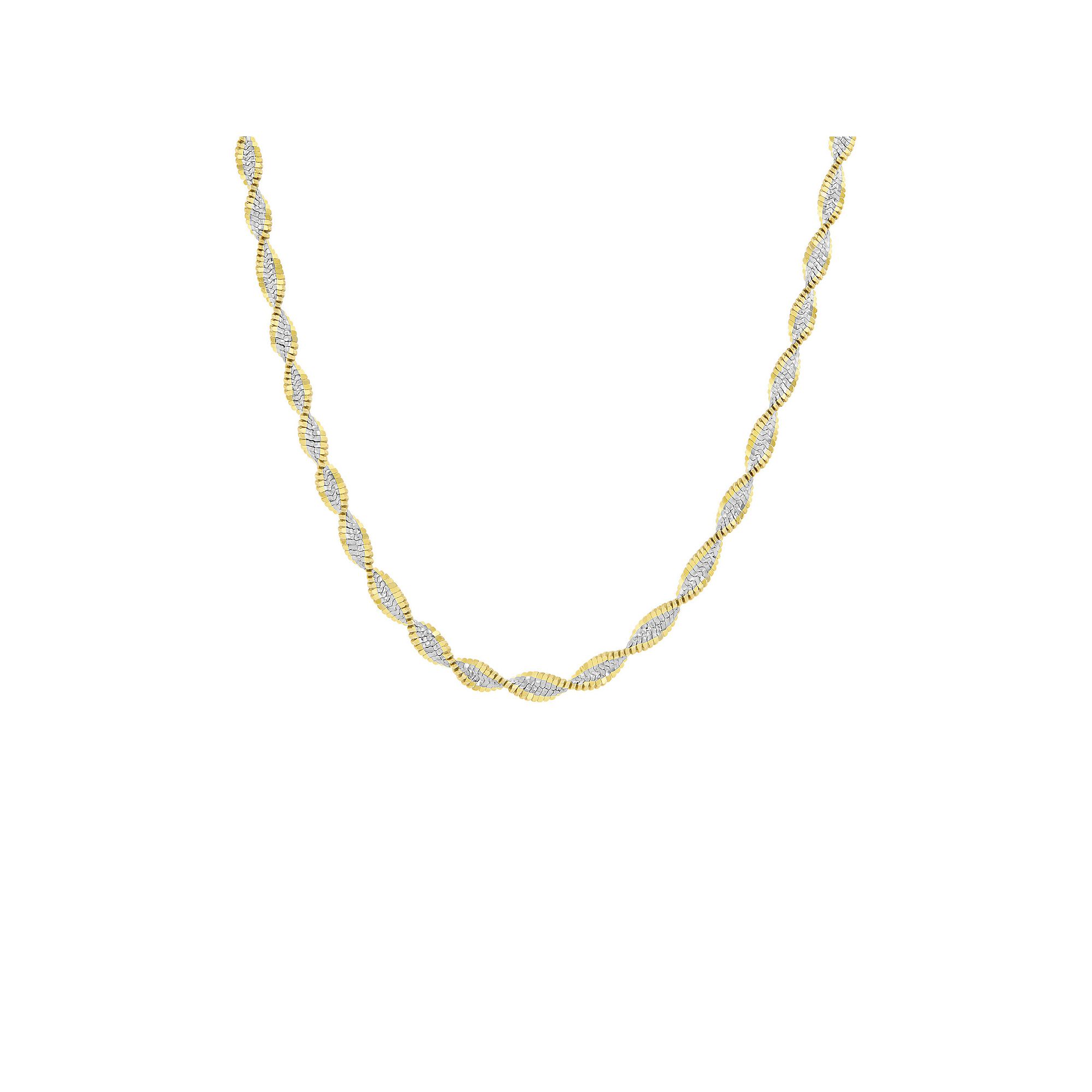 PRIMROSE Sterling Silver Butterfly Chain, Womens, Size: 20, Two Tone