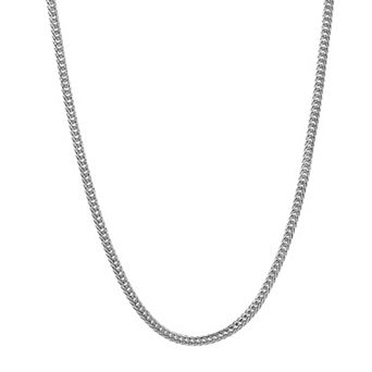 Men's 14k Gold Plated Foxtail Chain Necklace - 18 in
