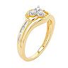 14k Gold Over Silver 1/10 Carat T.W. Diamond Promise Ring