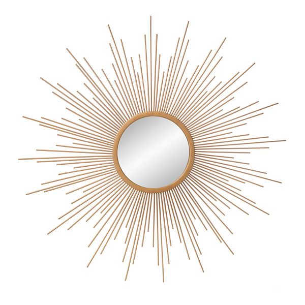 Patton Gold Spoked Sunburst Accent Wall Mirror