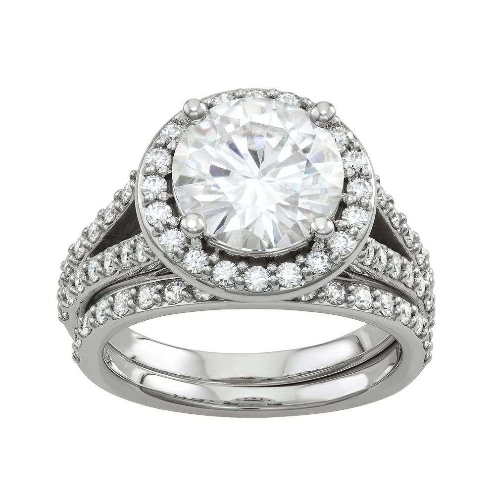 Charles & Colvard 14k White Gold 3 5/8 Carat T.W. Lab-Created ...
