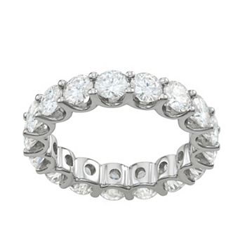 Charles & Colvard 14k White Gold 5 Carat T.W. Lab-Created Moissanite Eternity Band