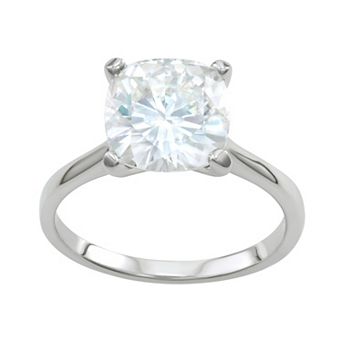 Charles & Colvard 14k White Gold 4 1/5 Carat T.W. Lab-Created Moissanite Solitaire Engagement Ring