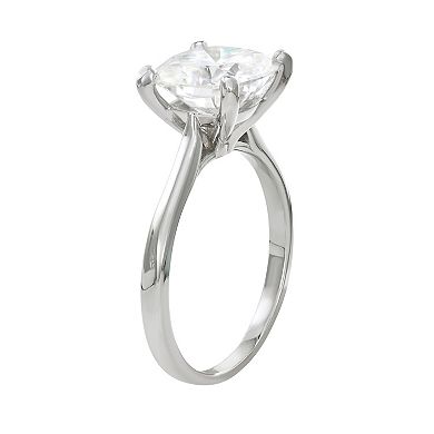 Charles & Colvard 14k White Gold 4 1/5 Carat T.W. Lab-Created Moissanite Solitaire Engagement Ring