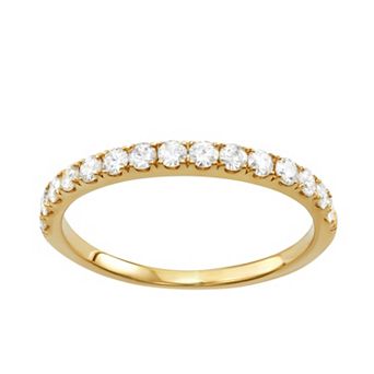 Charles & Colvard 14k Gold 1/2 Carat T.W. Lab-Created Moissanite Wedding Band