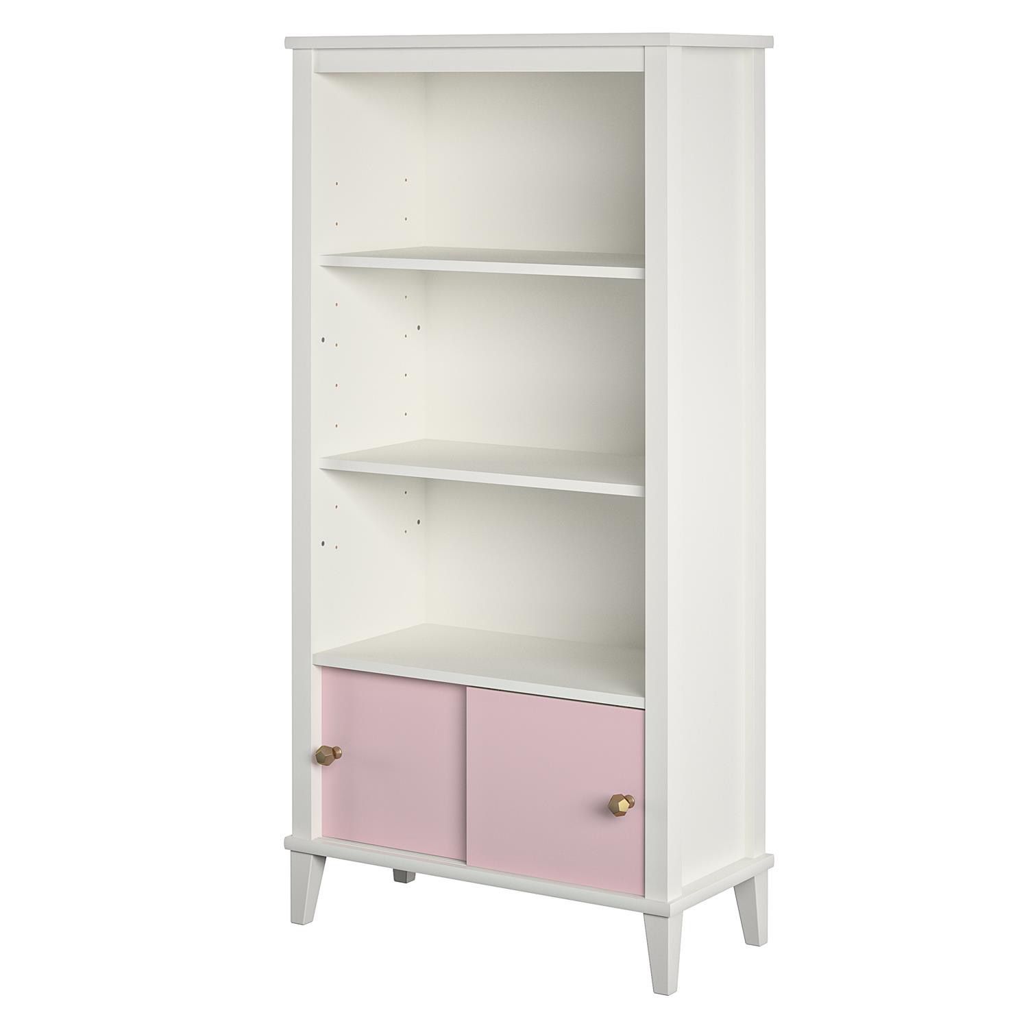 white bookcase for kids