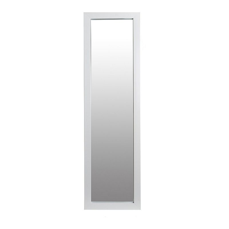 Full Length Over The Door Mirror, White