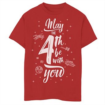 Boys 6-20 Star Wars Space Text May Fourth Graphic Tee Graphic Tee