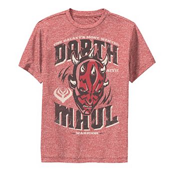 Boys 6-20 Star Wars Darth Maul The Galaxy's Most Wanted Head Shot Performance Graphic Tee