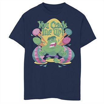 Boys 8-20 Marvel Easter Hulk You Crack Me Up Graphic Tee