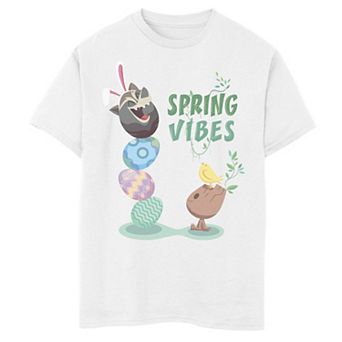 Boys 8-20 Marvel Easter Rocket & Groot Spring Vibes Graphic Tee