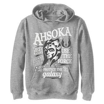 Boys 8-20 Star Wars Ahsoka Head Shot Quote Collage Pullover Graphic Hoodie