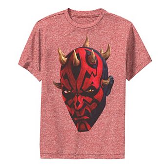 Boys 6-20 Star Wars: Clone Wars Darth Maul Big Face Performance Graphic Tee