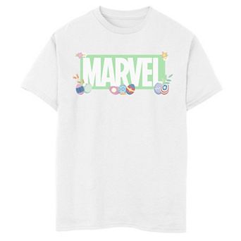 Boys 8-20 Marvel Easter Egg Logo Graphic Tee