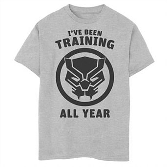 Boys 8-20 Marvel Avengers Black Panther Training All Year Logo Graphic Tee