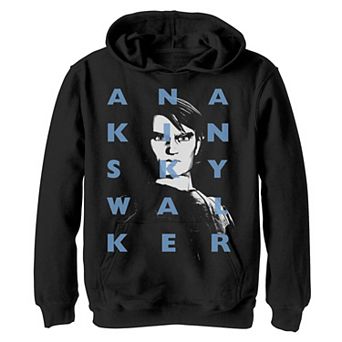 Boys 8-20 Star Wars: Clone Wars Anakin Skywalker Text Overlay Pullover Graphic Hoodie